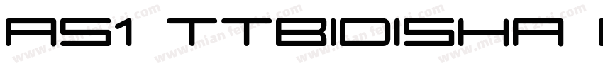 as1 ttbidisha bold字体转换